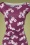 Vintage Chic 45075 Pencil Dress Wine Floral 221026 605V