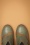 La Veintinueve - 60s Berta Shoe Booties in Green and Brown 3