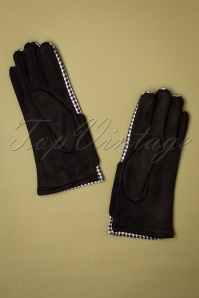 Amici - Amorette Gloves  Années 50 en Noir et Blanc 2