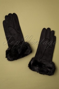 Amici - Yvette Gloves Années 50 en Noir 2