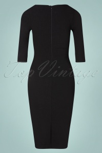 Vintage Chic for Topvintage - 50s Belle Pencil Dress in Black 2