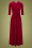 50s Rhonda Maxi Velvet Dress in Burgundy