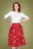 Collectif 44451 Josualda Ginger Cookies Swing Skirt Red 20221031 024LW