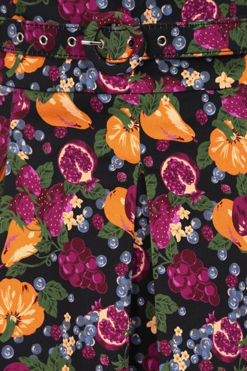 Collectif Clothing - Laken Fruit Bowl Swing Skirt Années 50 en Multi 4