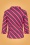 Collectif 44462 Mona Berry Stripe Shirt Raspberry 20221031 022LW