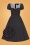 Collectif 44436 Mimi Mini Polka Swing Dress Black 20221031 020LZ