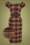 Collectif 44475 Blanche Chestnut Check Pencil Dress Brown 20221031 021LZ
