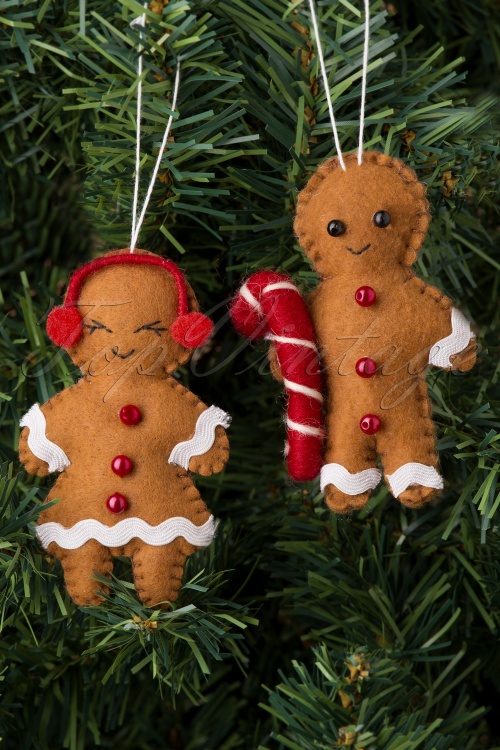 Sass & Belle - Gingerbread Couple Hanging Decoration
