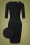 50s Charlotte Glitter Pencil Dress in Black