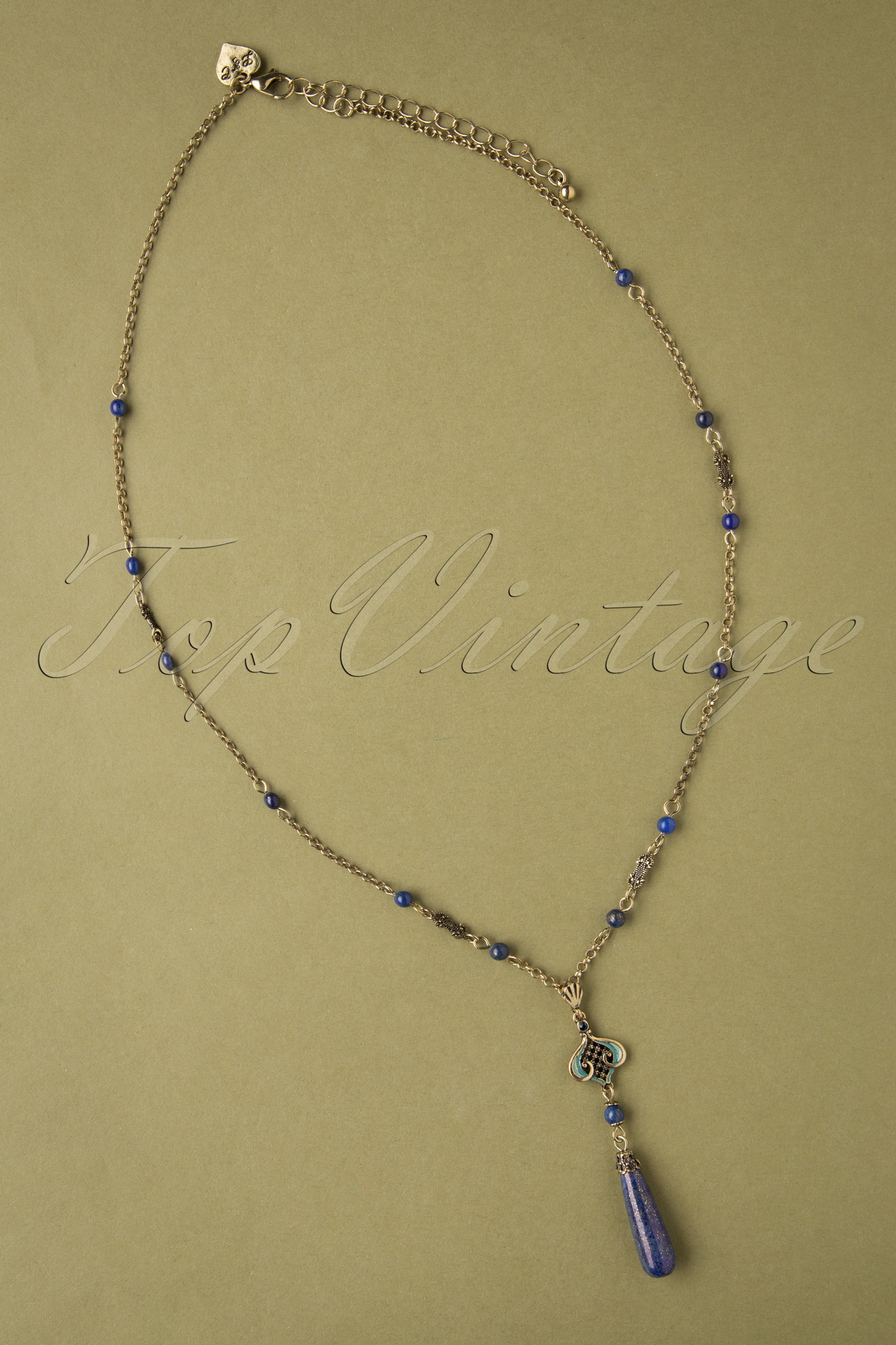 Lovely - Lapis ketting in blauw