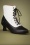 Lulu Hun - 40s Bessie Booties in Black and White