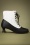 Lulu Hun - Bessie Booties Années 40 en Noir et Blanc 2