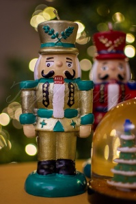 &Klevering - Nutcracker Candle in Gold and Green