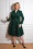 Maisie Swing Coat Années 50 en Vert