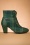 50s Selma Check Booties in Green