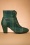 Lulu Hun - Selma Check Booties Années 50 en Vert