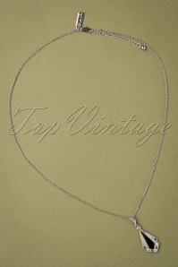 Lovely - Art Deco Necklace in Black 2
