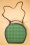 Collectif Clothing - 50s Alexandra Leaf Check Travel Bag in Green 2