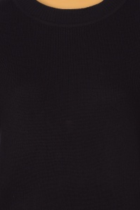 Vixen - Bella Balloon Sleeve Sweater Années 60 en Noir 4
