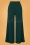 70s Vicky Wide Trousers in Forest Green