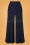70s Vally Wide Trousers in Navy