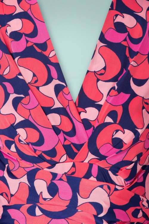 Onjenu - 70s Amelia Pitot Dress in Pink 6