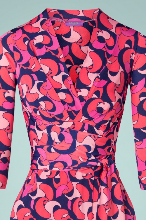 Onjenu - 70s Amelia Pitot Dress in Pink 4