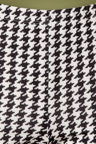 20to - 60s Hailey Houndstooth Flair Pants in Black 3