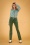 70s Charade Flare Trousers in Green