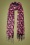 Patrice Scarf in Black and Fuchsia Pink