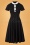 60s Sandy Swing Dress in Black and White