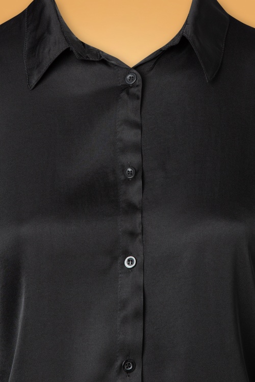 20to - 50s Chloe Blouse in Black 3