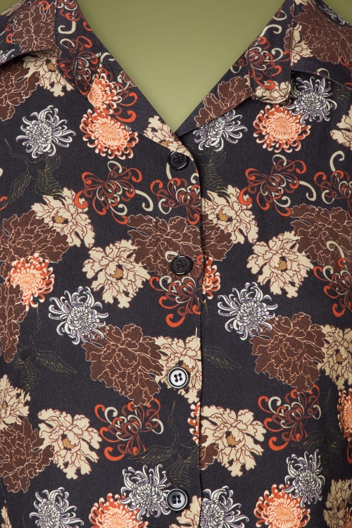 20to - Marina Flower Kleid in Schwarz 4