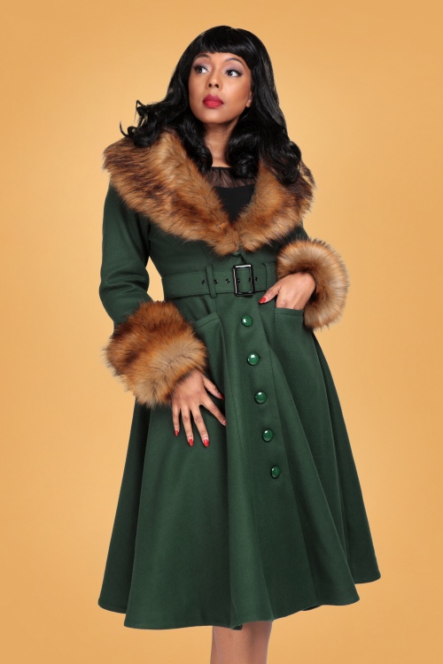 Collectif on sale green coat