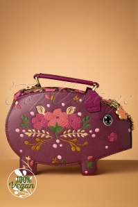 Vendula - Piggy Bank Grab Bag in Grape Red