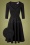 Vintage Chic for TopVintage 60s Bea Jacquard Swing Dress in Black