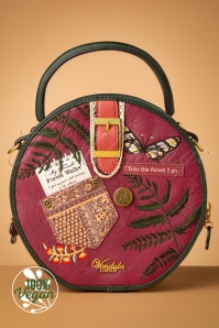 Vendula - Forest Scrapbook Hetty Bag in Burgundy Red