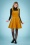 60s Wonder Years Pinafore Dress in Mustard