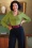 Miss Candyfloss - Laurie Gia Knitted Top Années 50 en Vert Citron 2