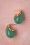 TopVintage Boutique 45549 Earrings Gold Emerald 221122 604W