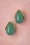 Topvintage Boutique Collection - Molly Earrings Années 60 en Doré et Vert