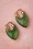 TopVintage Boutique 45551 Earrings Gold Green 221122 602W