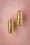 TopVintage Boutique 45556 Earrings Gold Rib 221122 605W