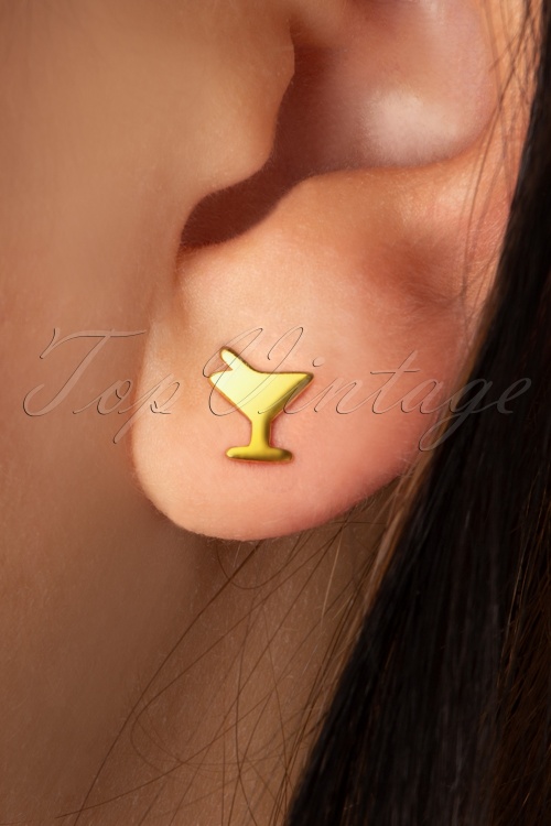 LULU Copenhagen - Secret 1 Piece Gold Plated Earring