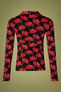 4FunkyFlavours - 70s Smoothin Groovin Blouse in Black and Red 2