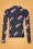 4FunkyFlavours 42979 Blouse Navy Flowers 221129 509W