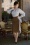 Miss Candyfloss 50s Danna Kalea Wiggle Skirt in Caramel