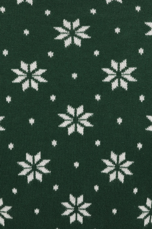 Bright and Beautiful - 70s Dylan Fair Isle Jumper in Green 3