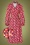 Ginny Midi Wrap Dress Années 70 en Rouge