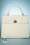 50s Versailles Handbag in Snowdrop White